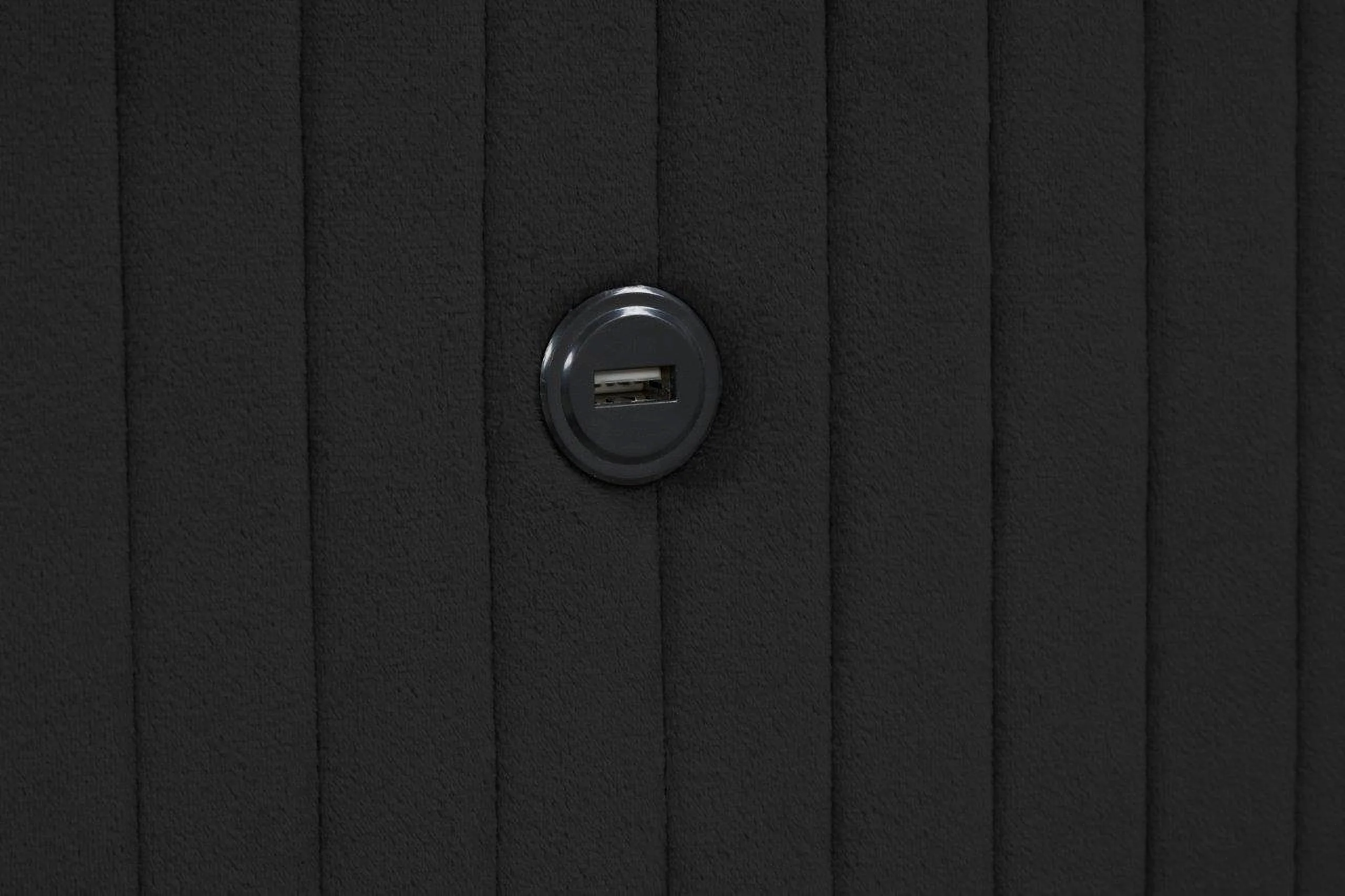 Lizelle Upholstery Bed - Black - Image 4