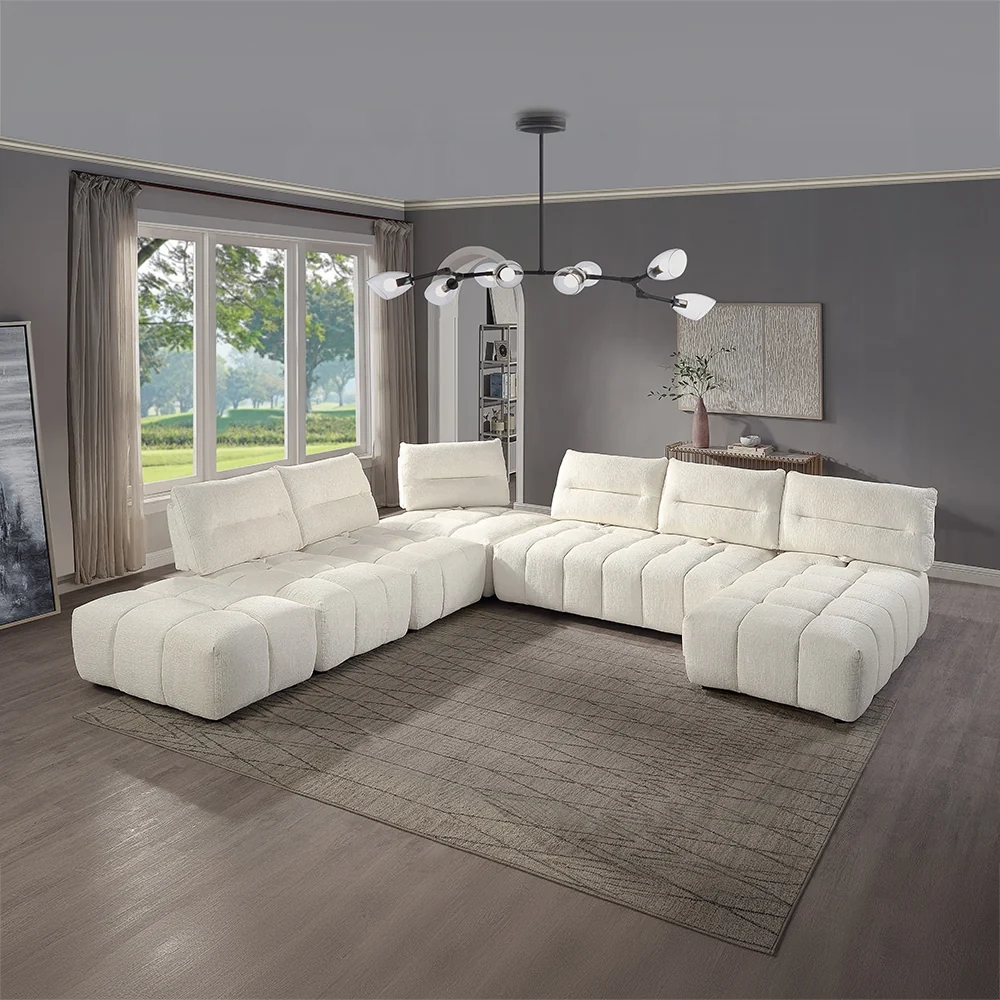 Loanna Beige Linen Modular Sectional by Acme - Image 2
