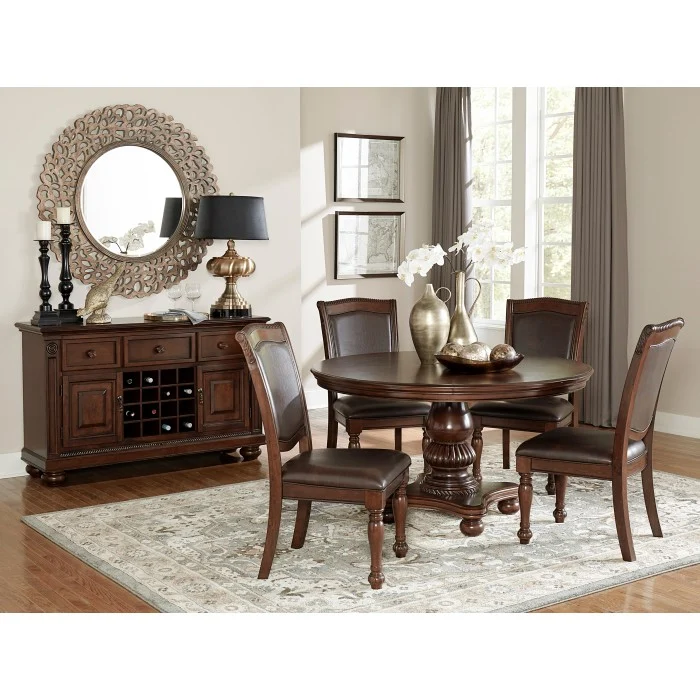 Lordsburg Brown Cherry 5 Pc Dining Collection - Image 2