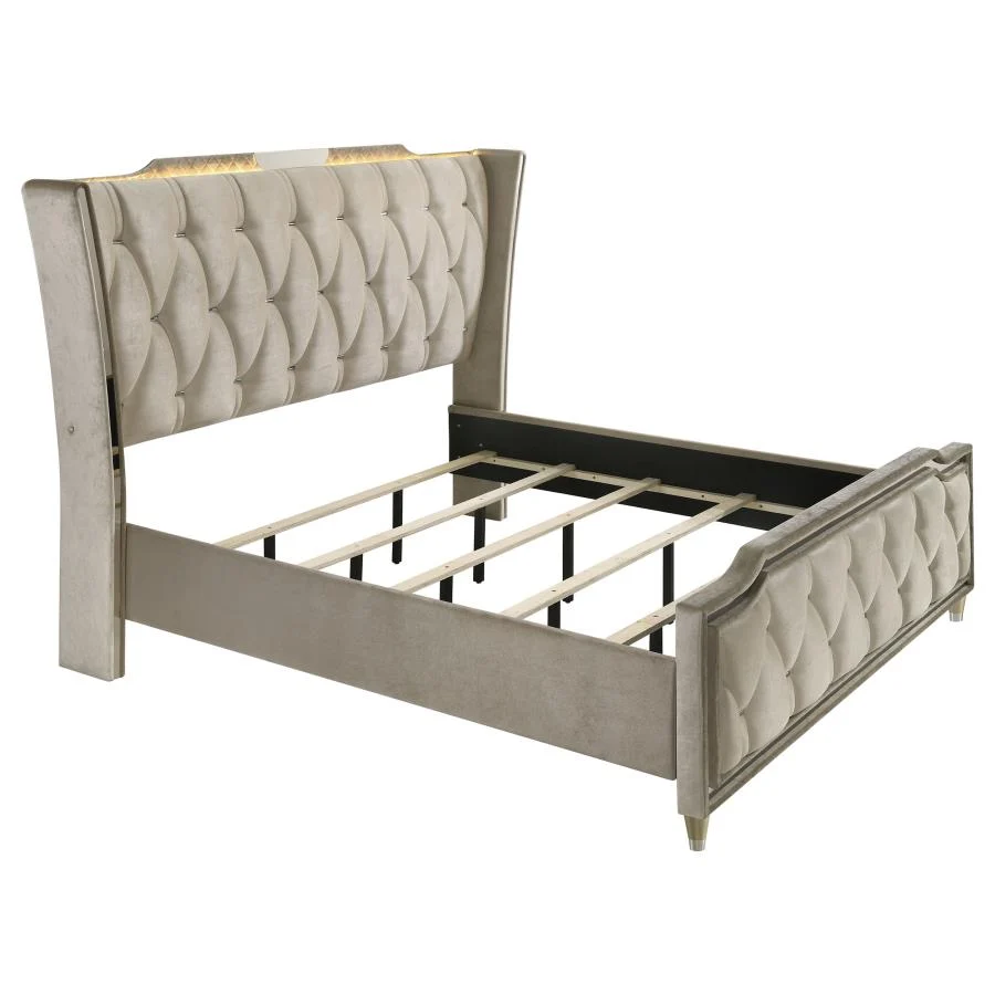 Lorient 4 Pc Bedroom Set w/Dresser Fireplace - Image 3