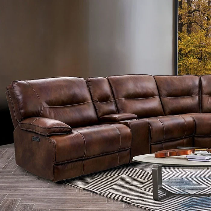 Louella Power Leather Sectional CM9905 - Image 2