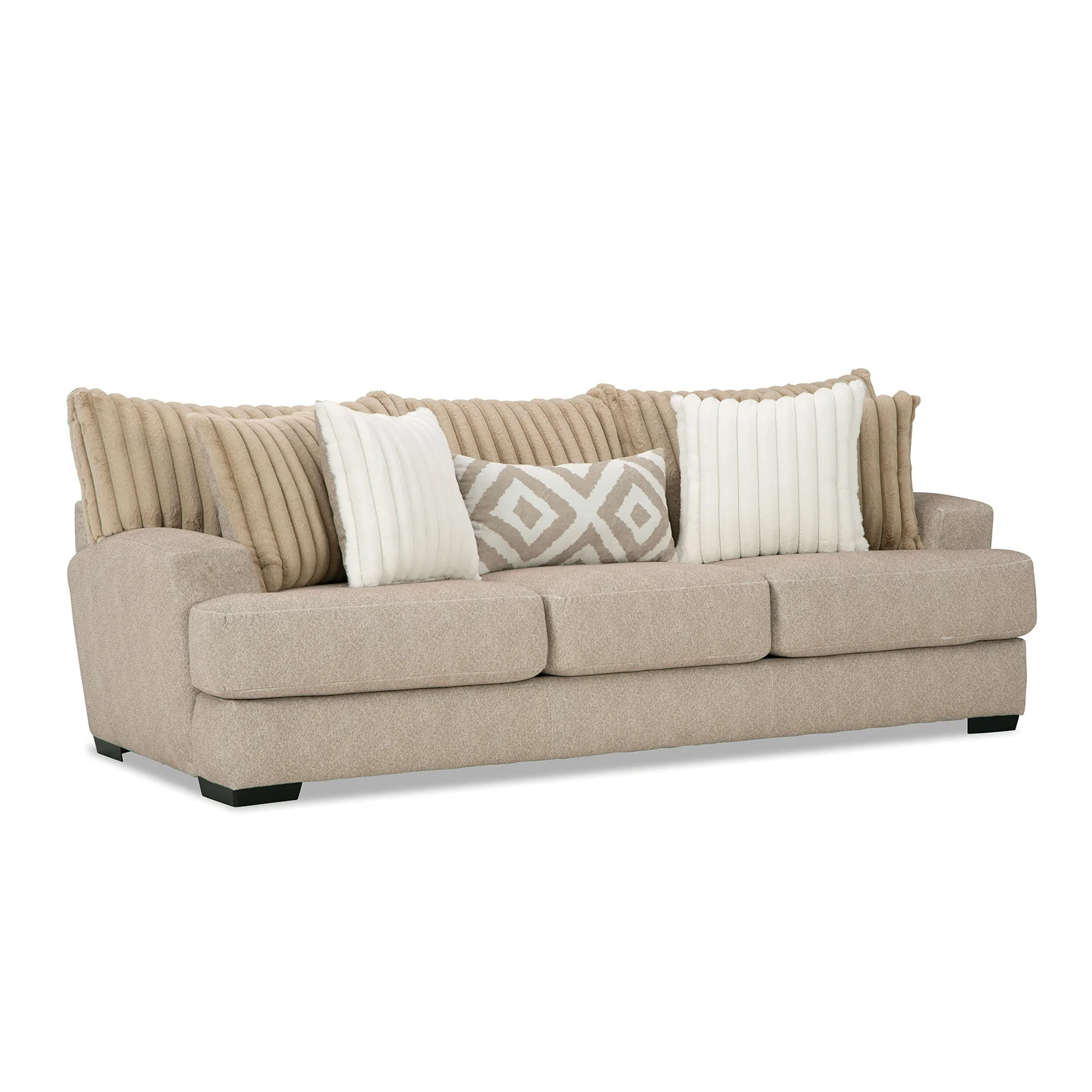 Loughlin Light Brown Sofa & Loveseat Chenille - Image 2