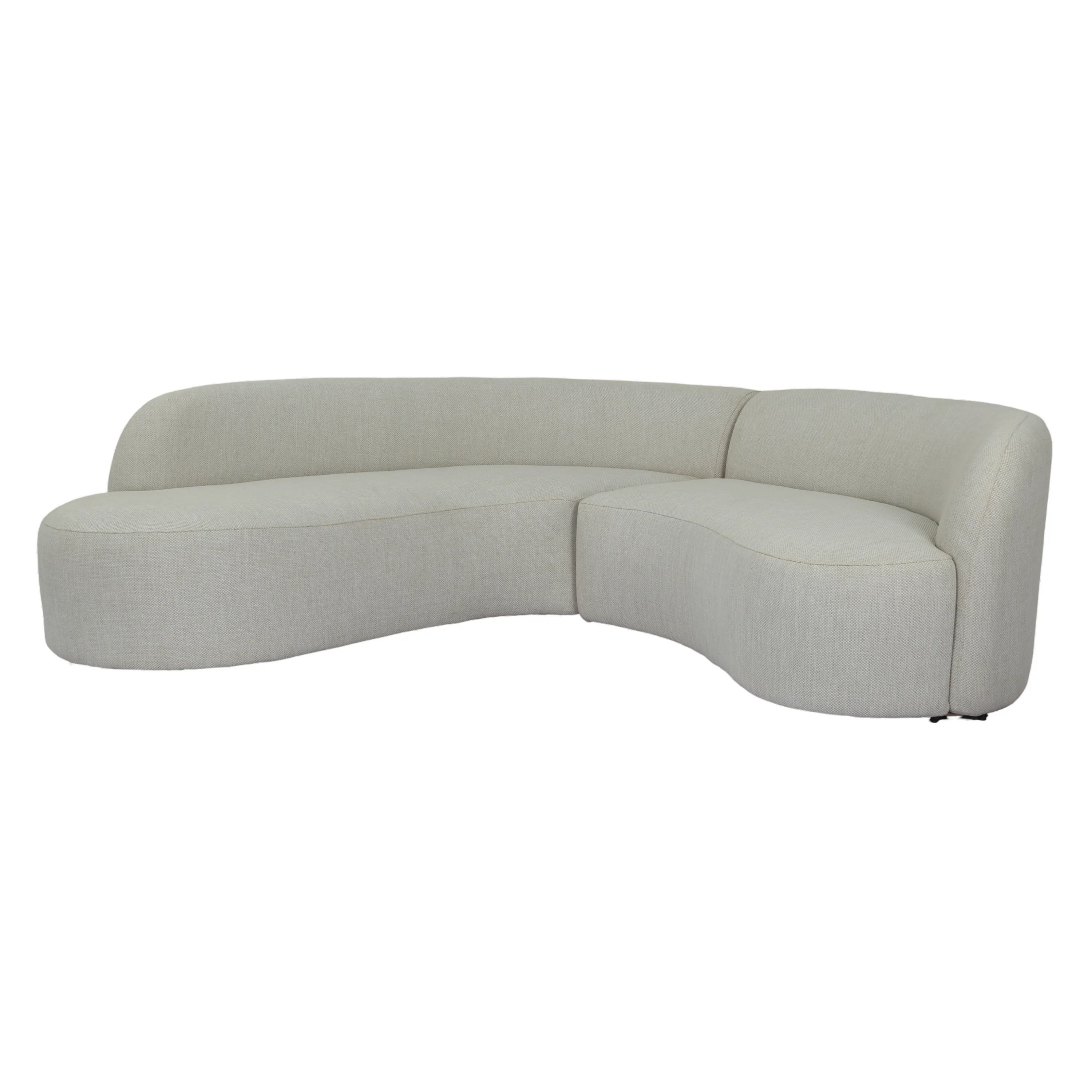 Lucena Outdoor Oyster Olefin Curved Sectional - Image 2
