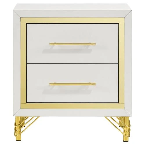 Lucia 2-Drawer Nightstand 224732 - Image 2