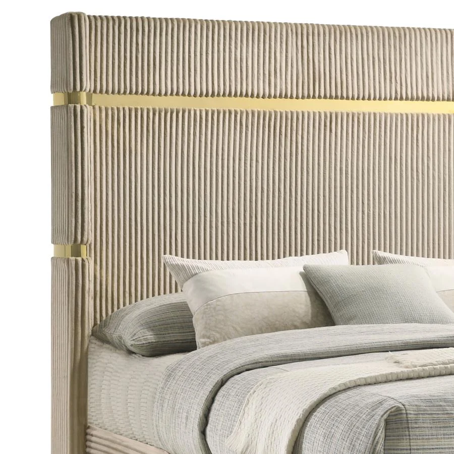Lucia Upholstered Eastern King Bed 224731KE - Image 5