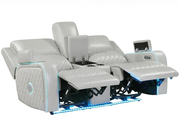 Luna 3 Pc Home Cinema Power Reclining Set - Image 15