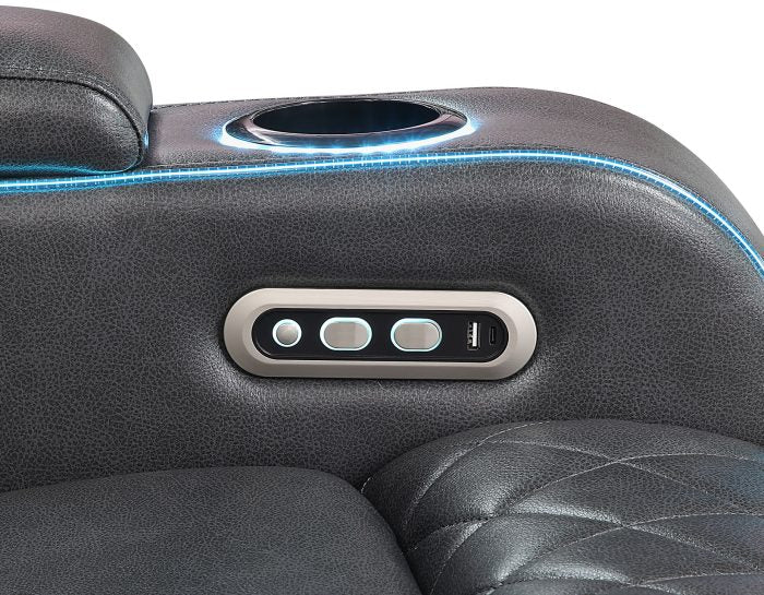 Luna Home Cinema 3 Pc Power Reclining Set - Image 25