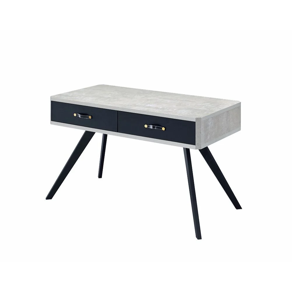 Magna Desk 92530 - Faux Concrete & Black Finish - Image 2