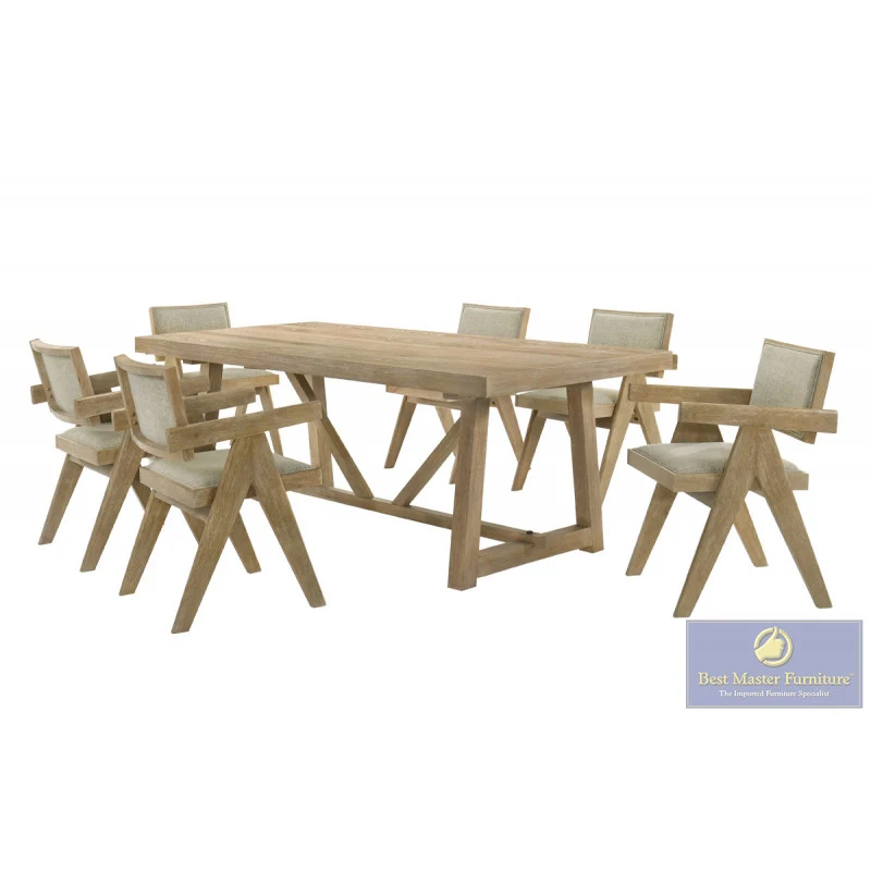 Malibu Kepler Driftwood 7 Pc Dining Set - Image 2