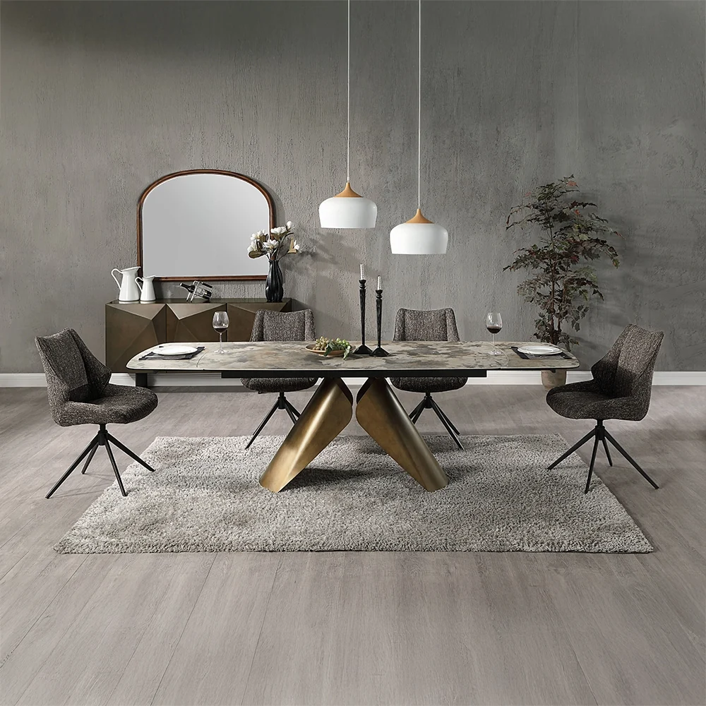Malika 7 Pc Ceramic Top Dining Collection