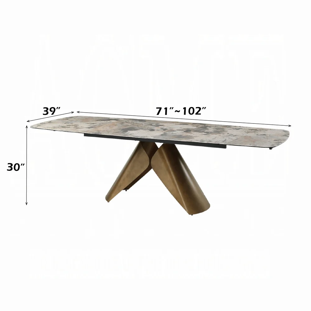 Malika 7 Pc Ceramic Top Dining Collection - Image 8