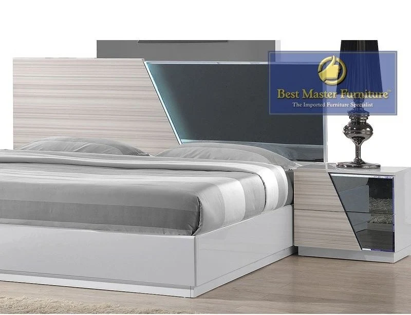 Manchester Modern Bedroom Furniture - Zebra White - Image 2