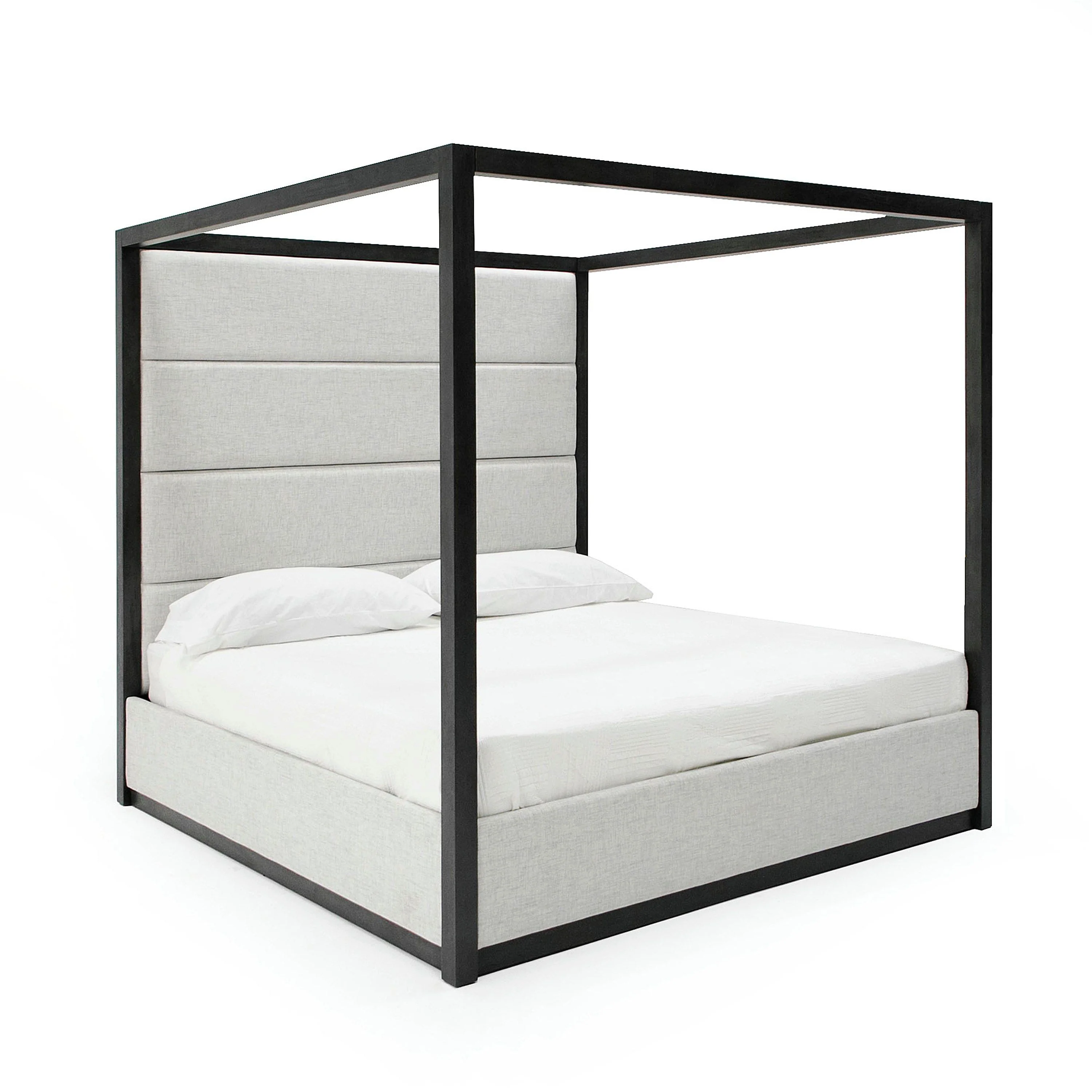 Manhattan King Gray Canopy Bed 81407 - Image 2