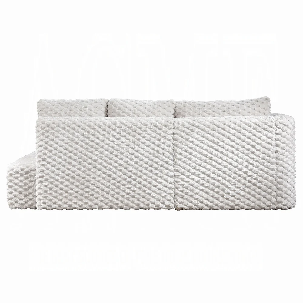 Manya Ivory Corduroy Sectional Sofa - Image 5