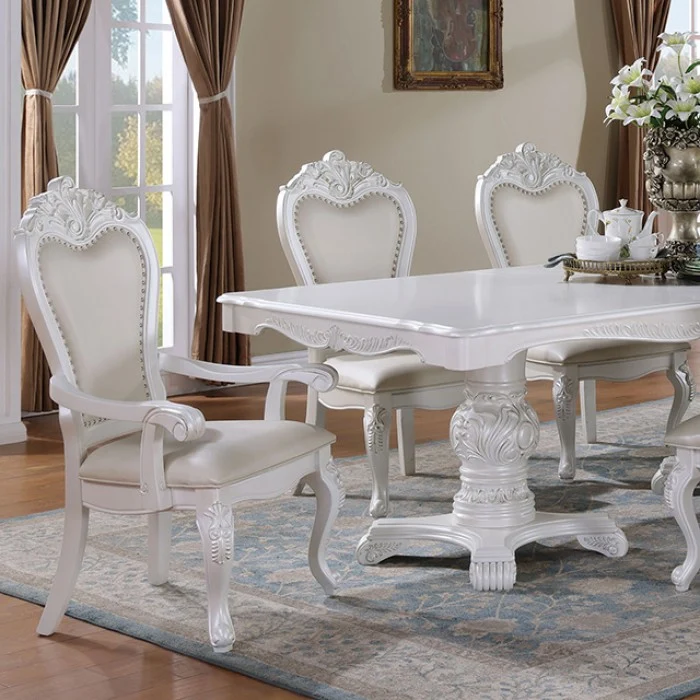 Manzanita White Double Pedestal Dining Set - Image 2