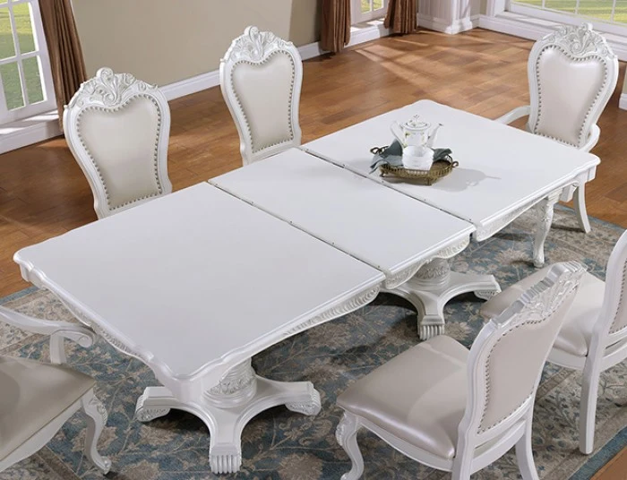 Manzanita White Double Pedestal Dining Set - Image 3