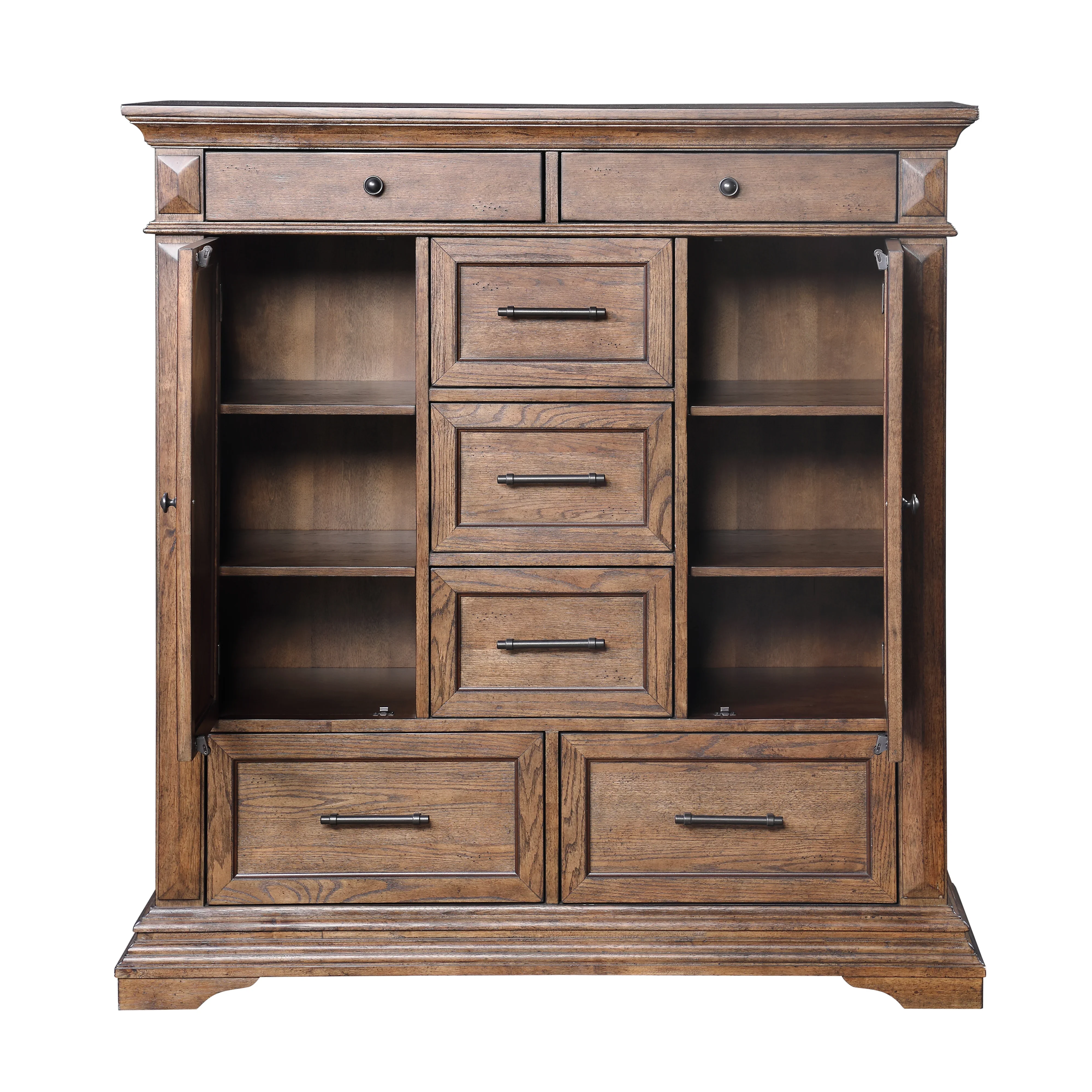Mar Vista 7 Drawer Walnut Door Chest - Image 4