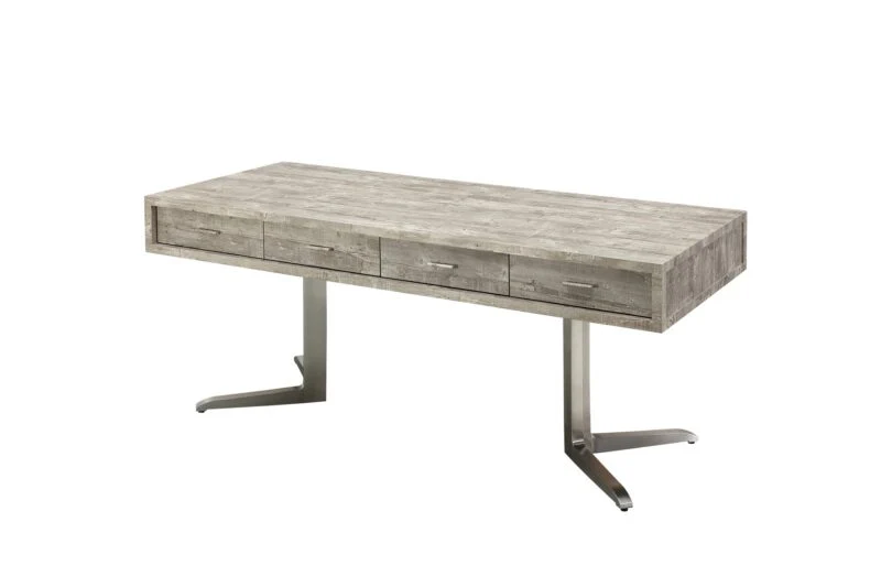 Marco Rustic Gray Executive Desk by Sharelle - Image 4