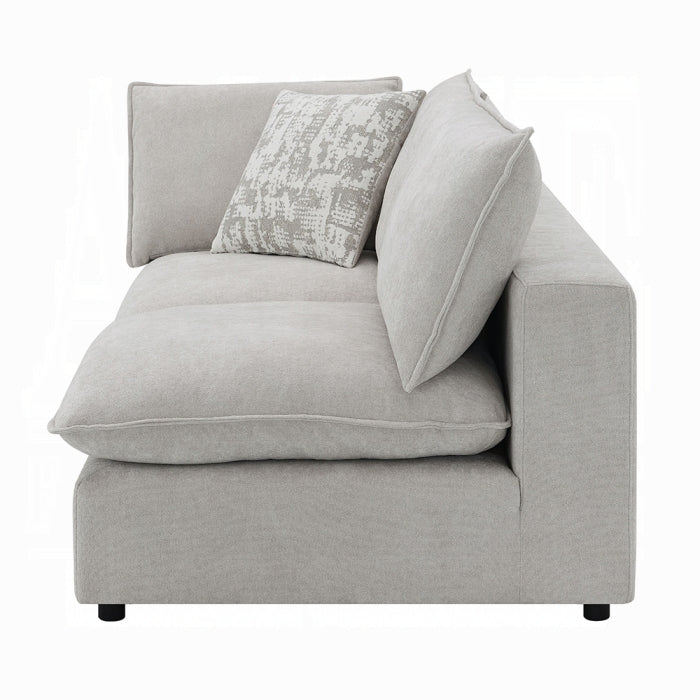 Marisa 8 Pc Modular Beige Boucle Sectional - Image 6