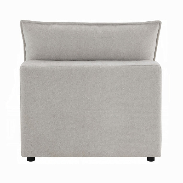 Marisa 8 Pc Modular Beige Boucle Sectional - Image 9