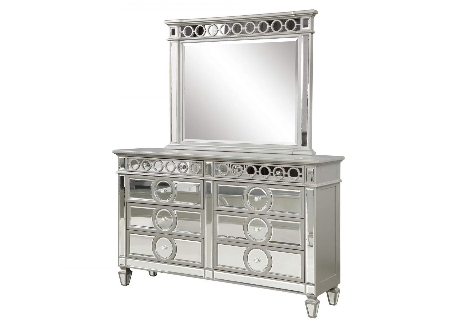 McFerran B1689 Gray Modern Bedroom Set - Image 3