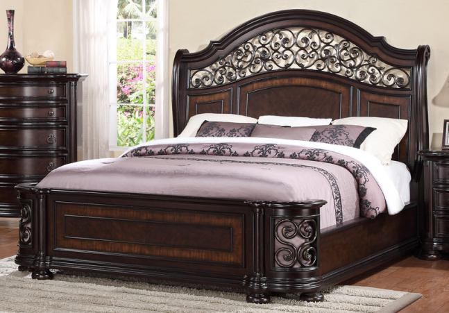 McFerran B367 Dark Brown Bedroom Collection - Image 2