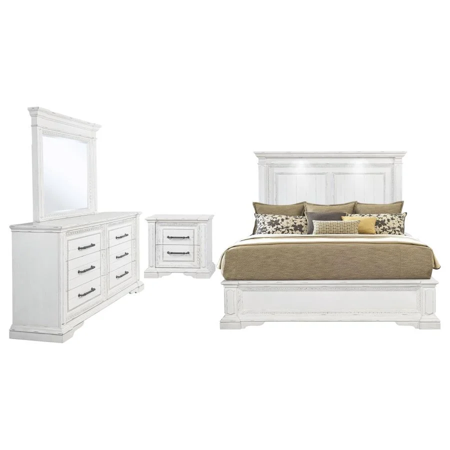 McKinney 4 Pc White Bedroom Set 215871Q-S4 - Image 2