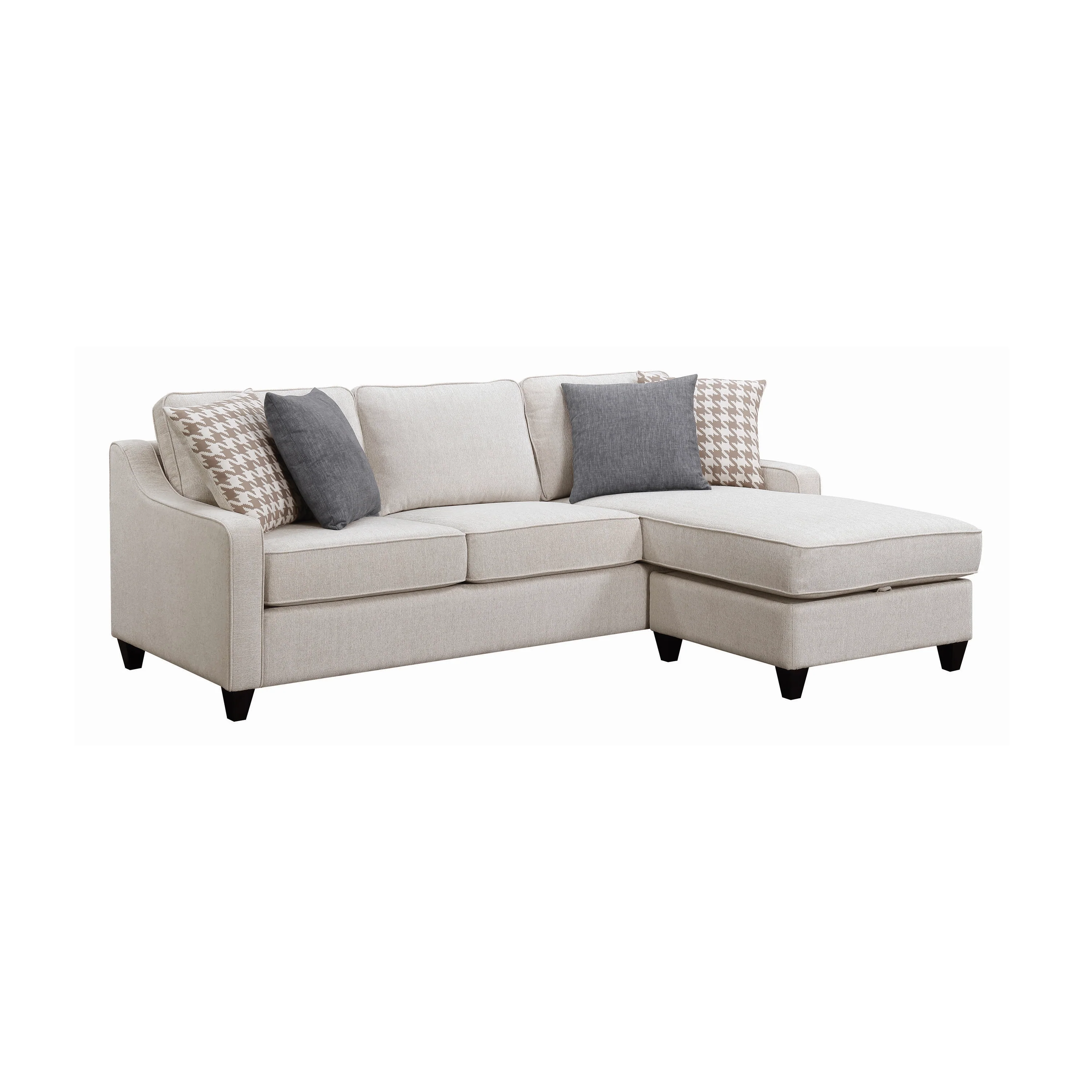 McLoughlin Upholstered Cream Sectional - Coaster 501840 - Image 2
