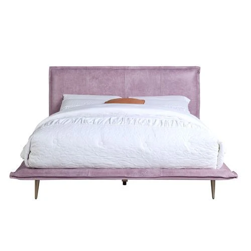 Metis Industrial Style Bed - Buttery Soft Top Grain Leather - Image 3
