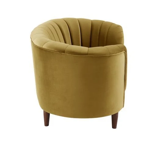 Millephri LV00163 Sofa Set - Olive Yellow Velvet - Image 4