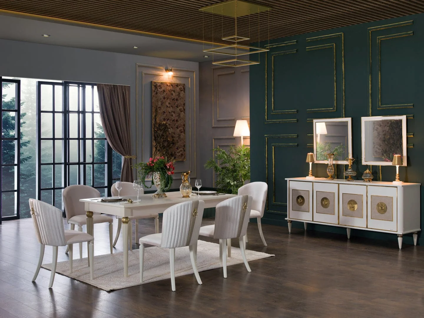 Mistral Opak White Gloss Dining Collection - Image 2
