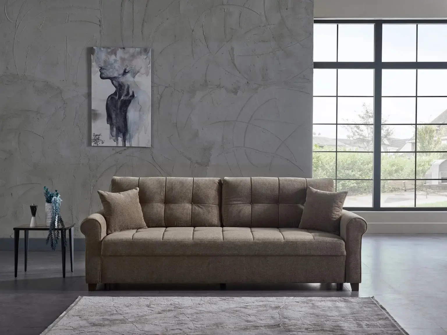 Mocca 2 Pc Sofa Sleeper - Brown or Gray - Image 2