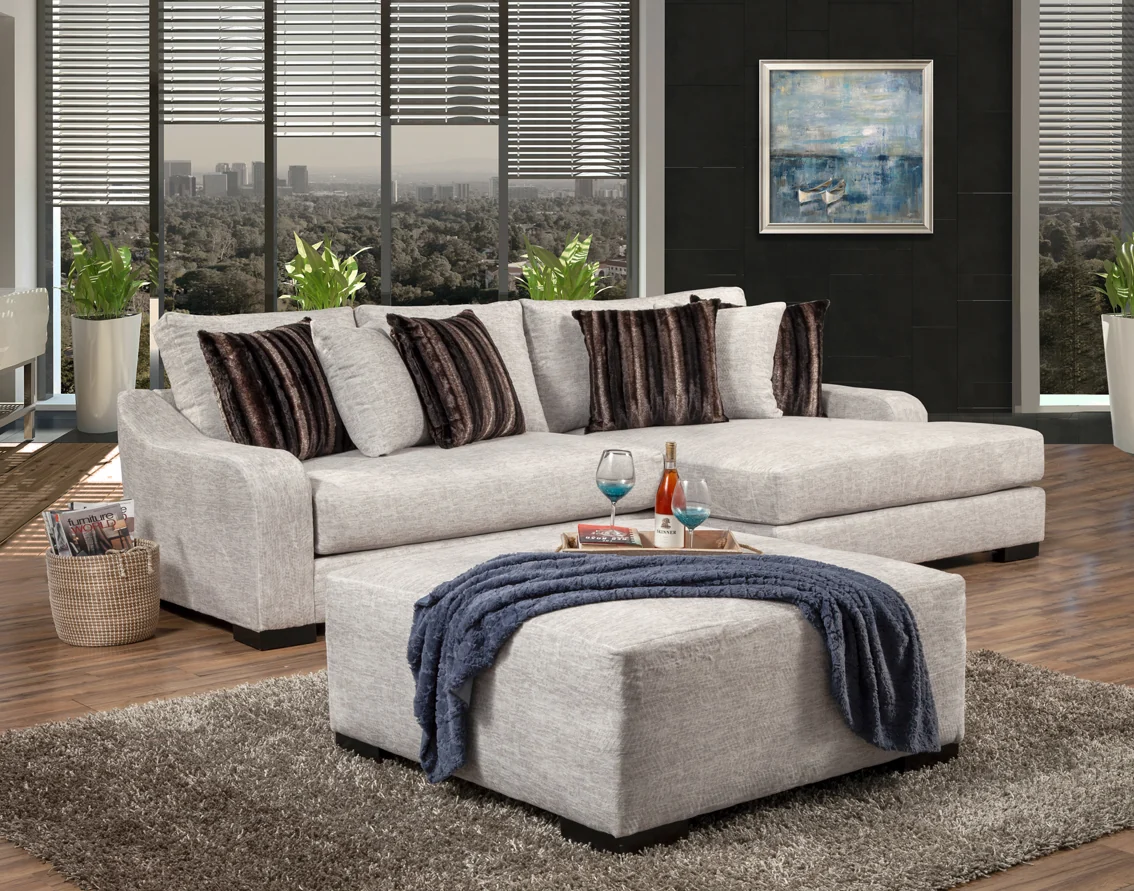 New Comfort Ind Moda 2 Pc Sectional - Parch or Java