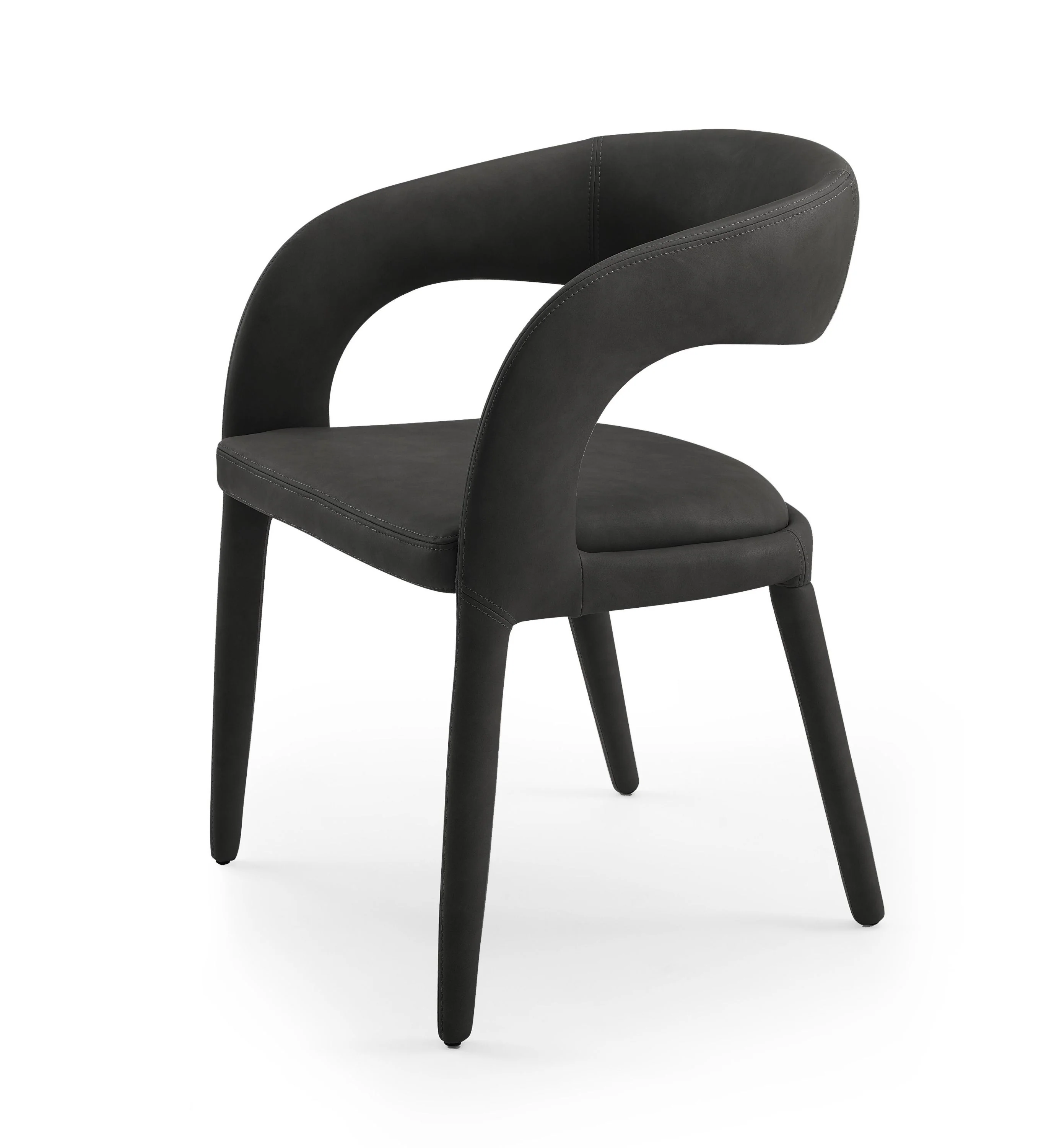 Modrest Faerron Modern Black Dining Chair - Image 2