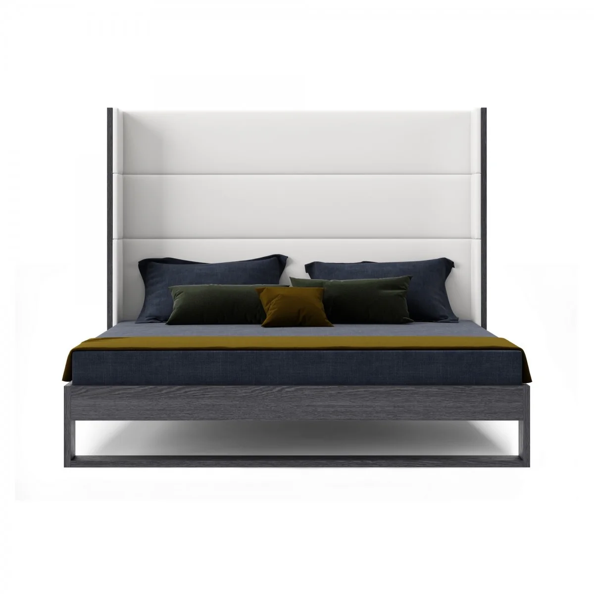 Modrest Heloise by VIG - Contemporary White Leather Bed - Image 2
