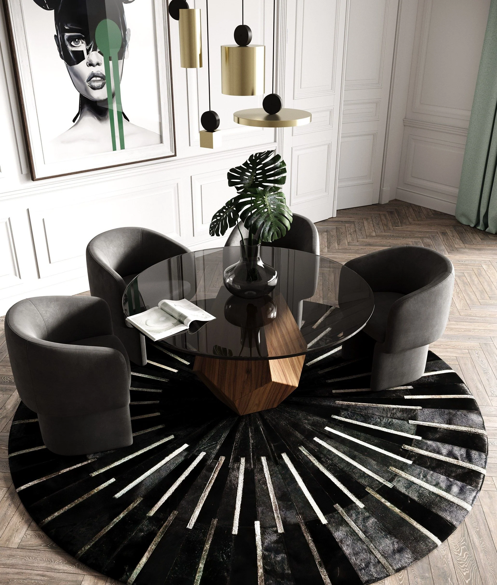 Modrest Rackham Mid-Century Dining Table - Image 7