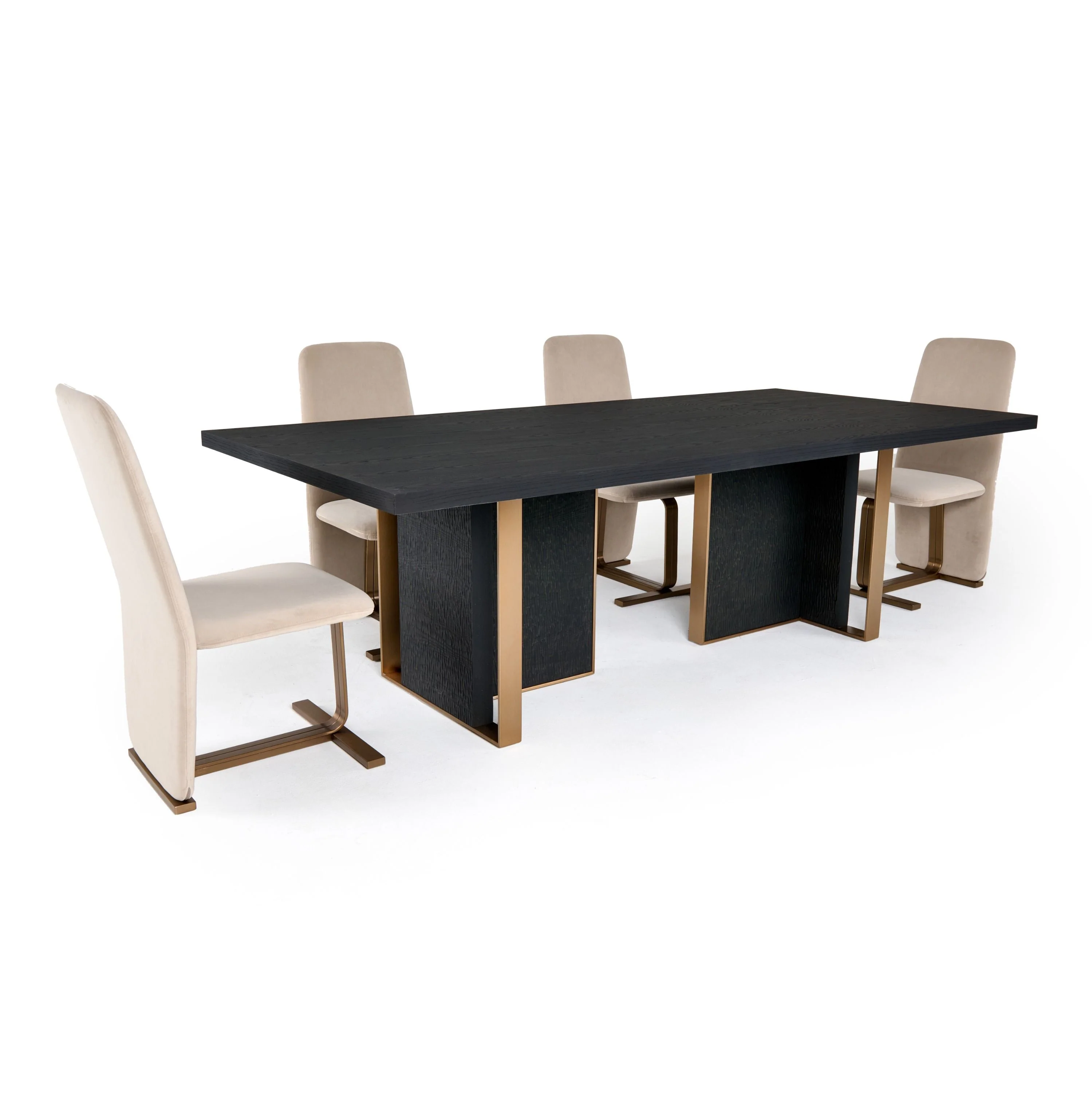 Modrest Tasha - Modern Black Ash Dining Table - Image 10