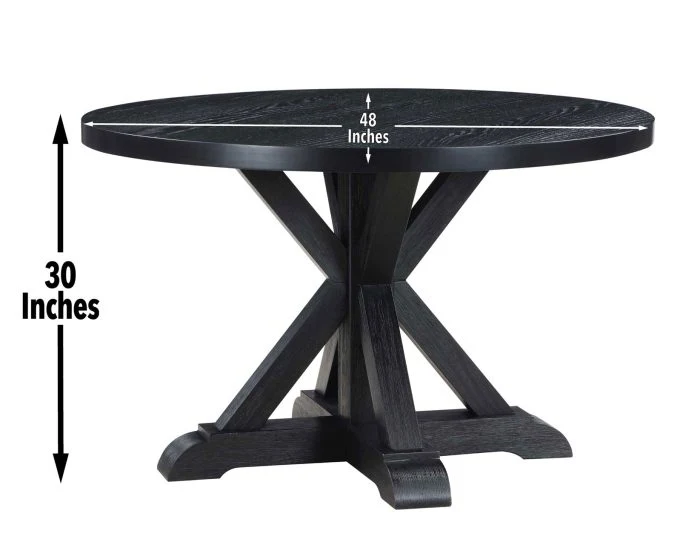 Molly 5 Pc Black Finish Dining Set MY4848TK - Image 11