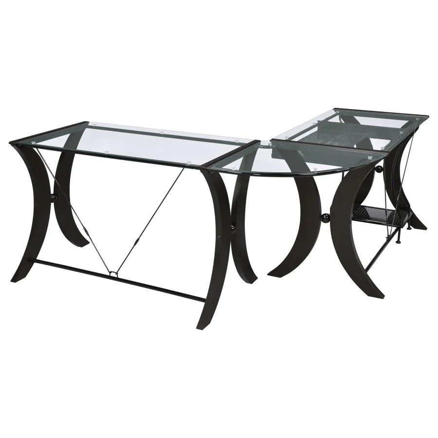 Monterey 800446 Cappuccino Computer Desk Set - Image 3