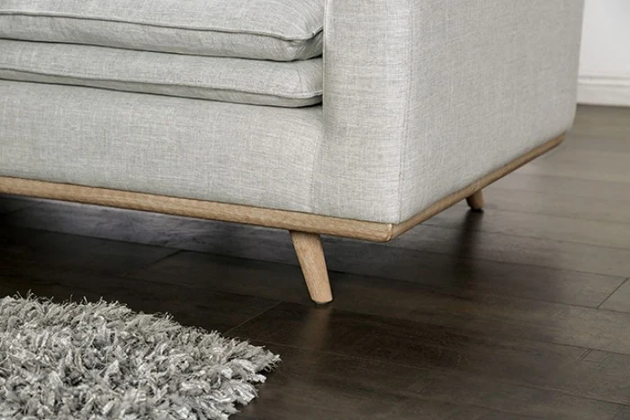 Monthey Mid-Century Sofa - Light Gray - Image 3