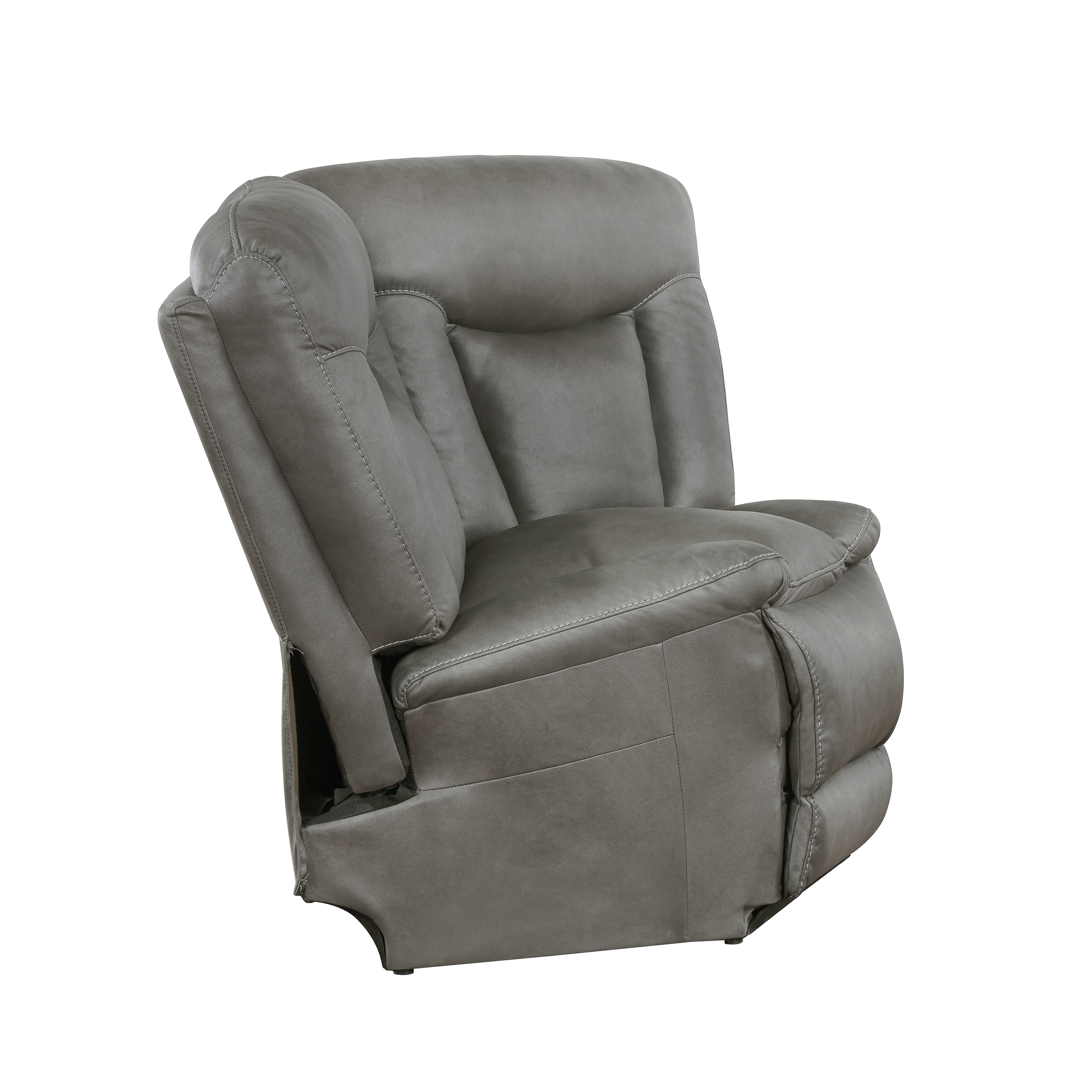 Morello 3 Pc Gray Power Sectional by New Classic - Image 12
