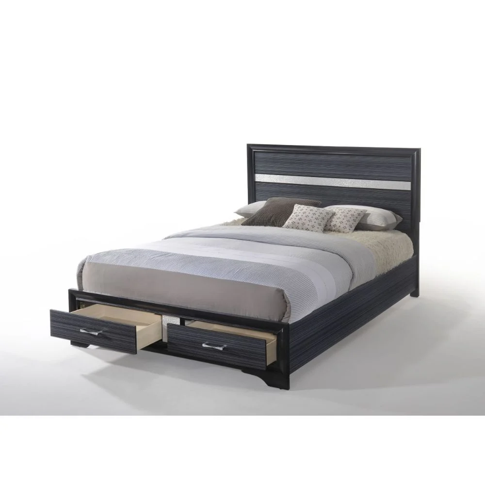 Naima Bedroom Collection - Storage FB (Black) - Image 2