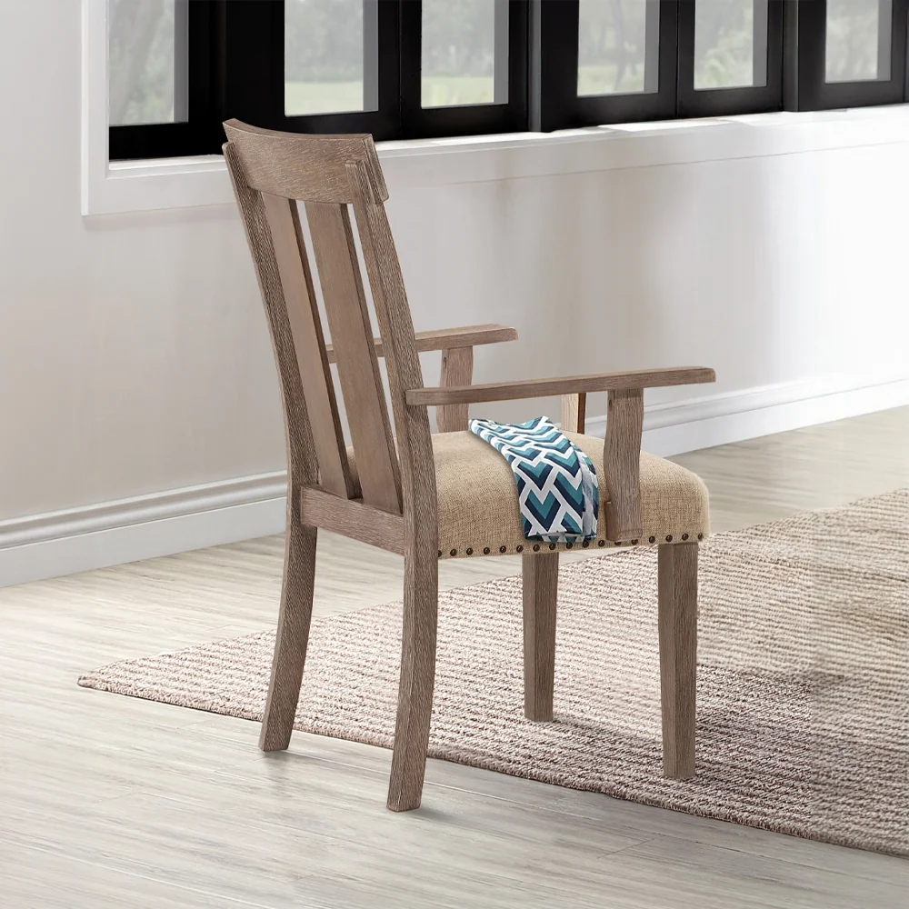 Nathaniel 62330 Dining Collection - Fabric & Maple Finish - Image 6