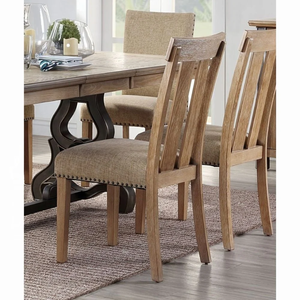Nathaniel 62330 Dining Collection - Fabric & Maple Finish - Image 9