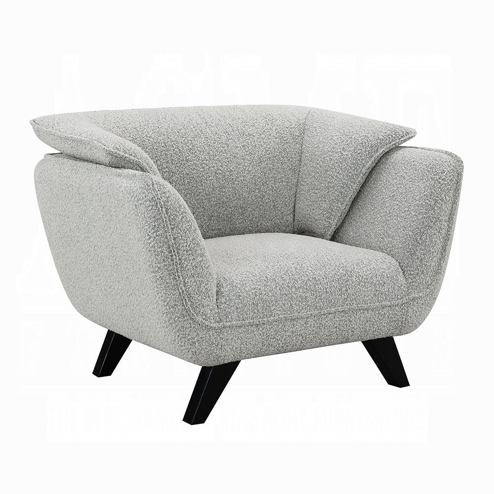 Nayeli Light Gray Boucle Chair LV04202 - Image 2