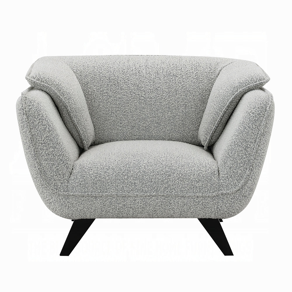 Nayeli Light Gray Boucle Chair LV04202 - Image 3