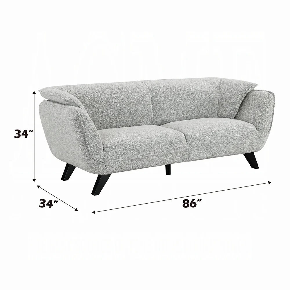 Nayeli Light Grey Boucle Sofa Collection LV04200 - Image 6