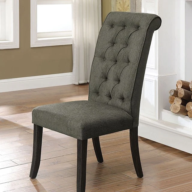 Nerissa 7 Pc Dining Collection - Gray Chairs - Image 3