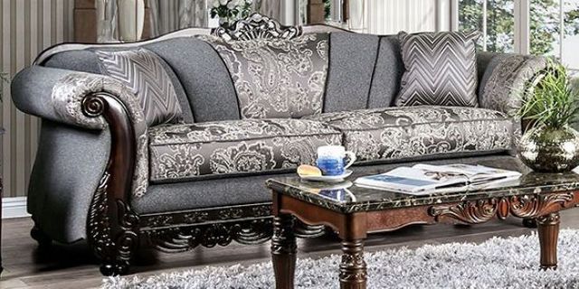 Newdale Sofa & Loveseat Chenille - Furniture of America - Image 2
