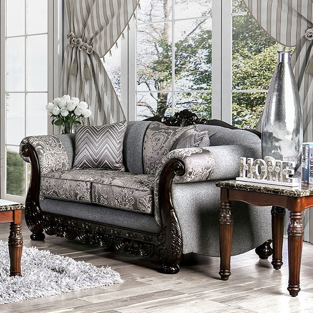 Newdale Sofa & Loveseat Chenille - Furniture of America - Image 3